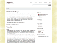 Tablet Screenshot of legendy.mytago.cz